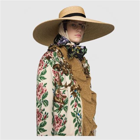 gucci cappelli falda larga|Faldas rectas de Gucci .